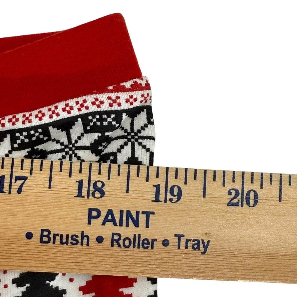 Wondershop Men's Pajama Set XL Bears Snowflakes Trees Christmas White Red Black